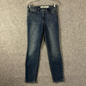 Athleta Women's Size 4 Blue Stretch Denim Sculptek Skinny Jeans